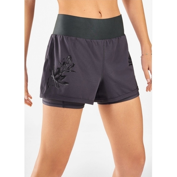 🌸 Fabletics | Mini Floral Printed Running‎ shorts S - Picture 1 of 12